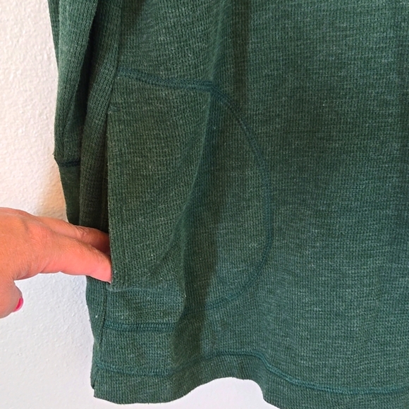 J. Jill Green Waffle Knit Top Size Small - Picture 4 of 8